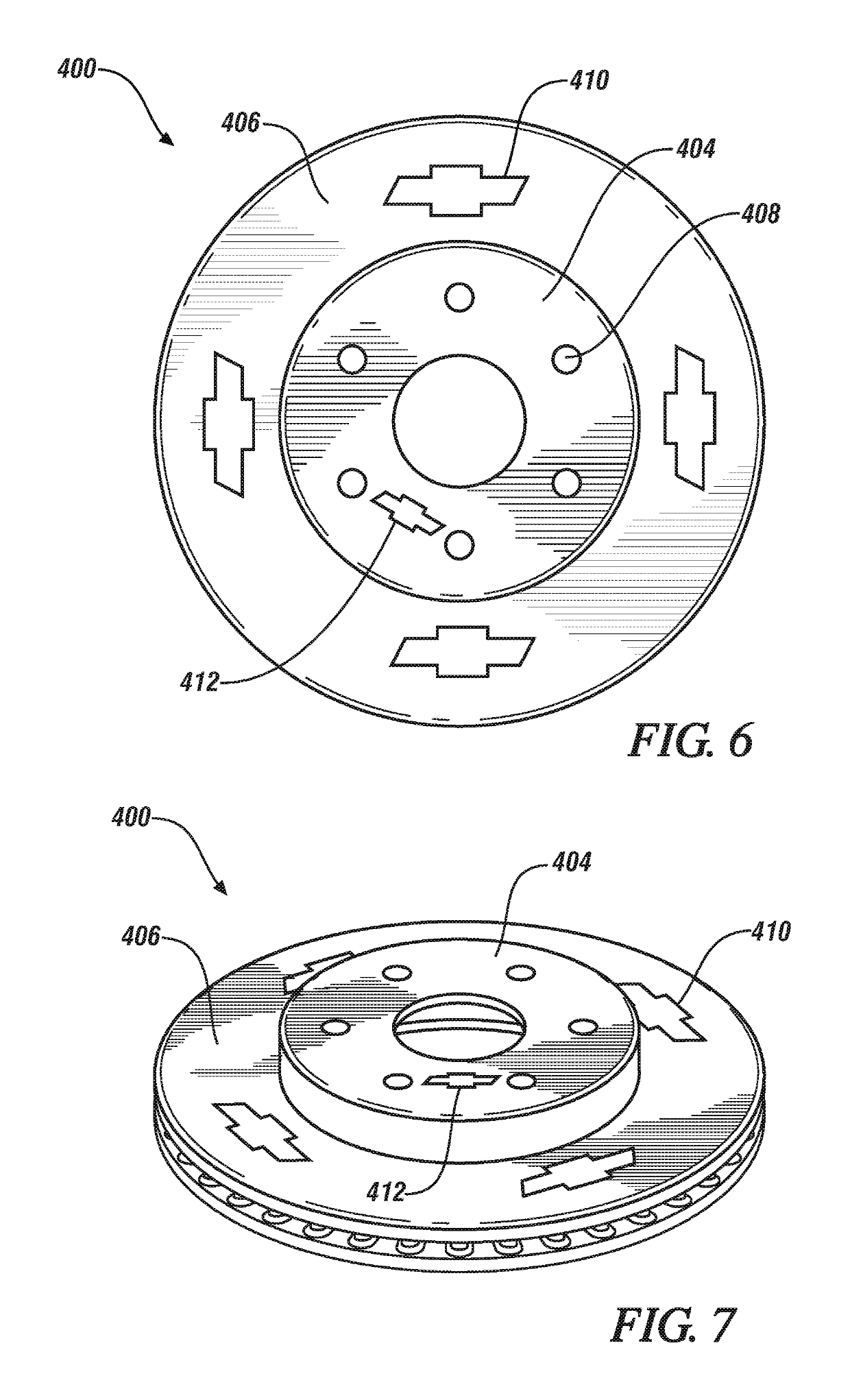 Brake rotor with decorative insert