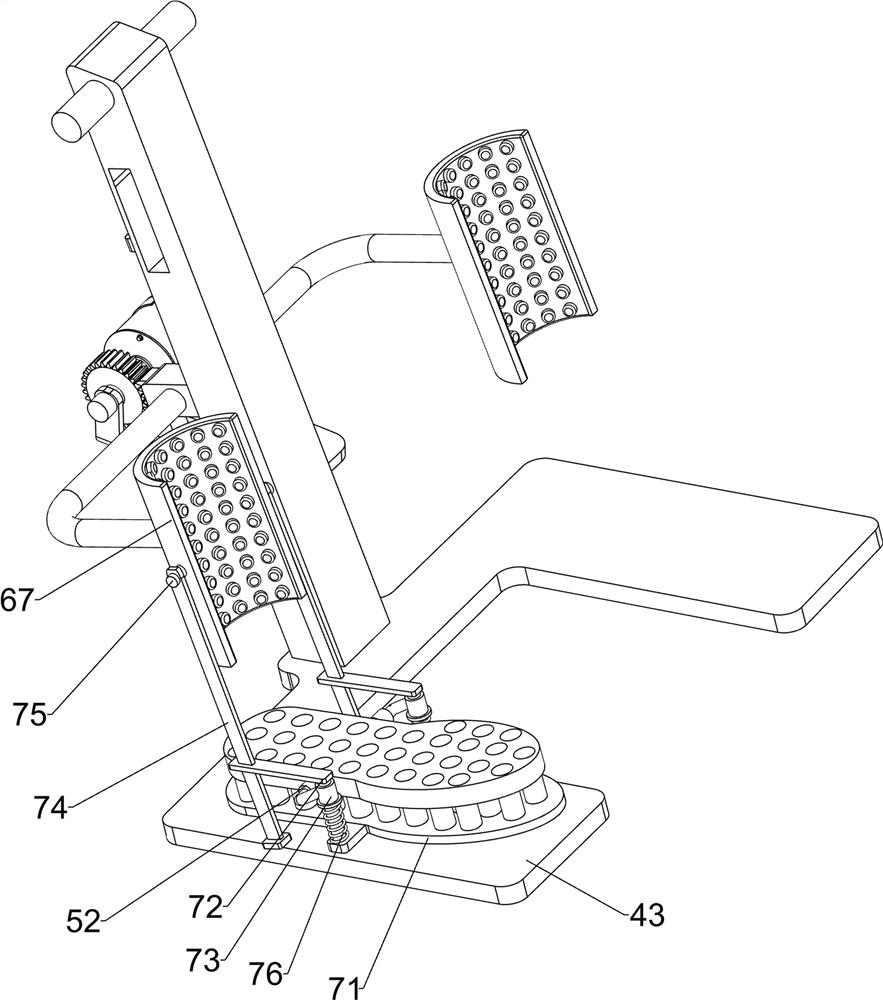 Postoperative shank recovery exercise device for Orthopedics Department