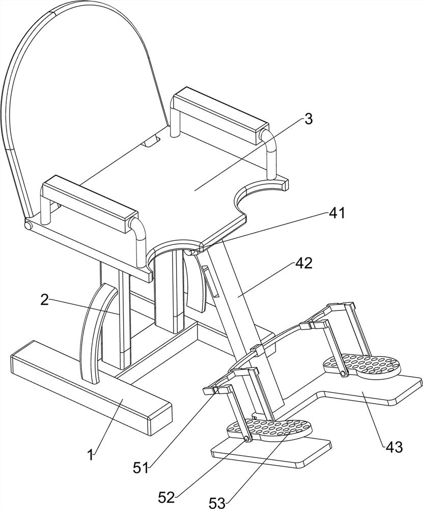 Postoperative shank recovery exercise device for Orthopedics Department