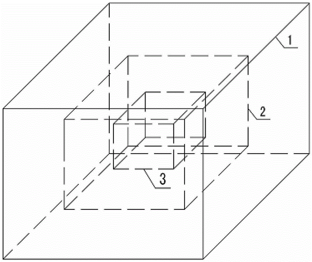 Nested water tank capable of reducing vibration and dissipating energy