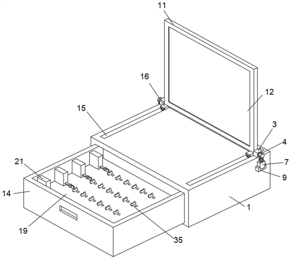 Dressing table with good cosmetic storage effect