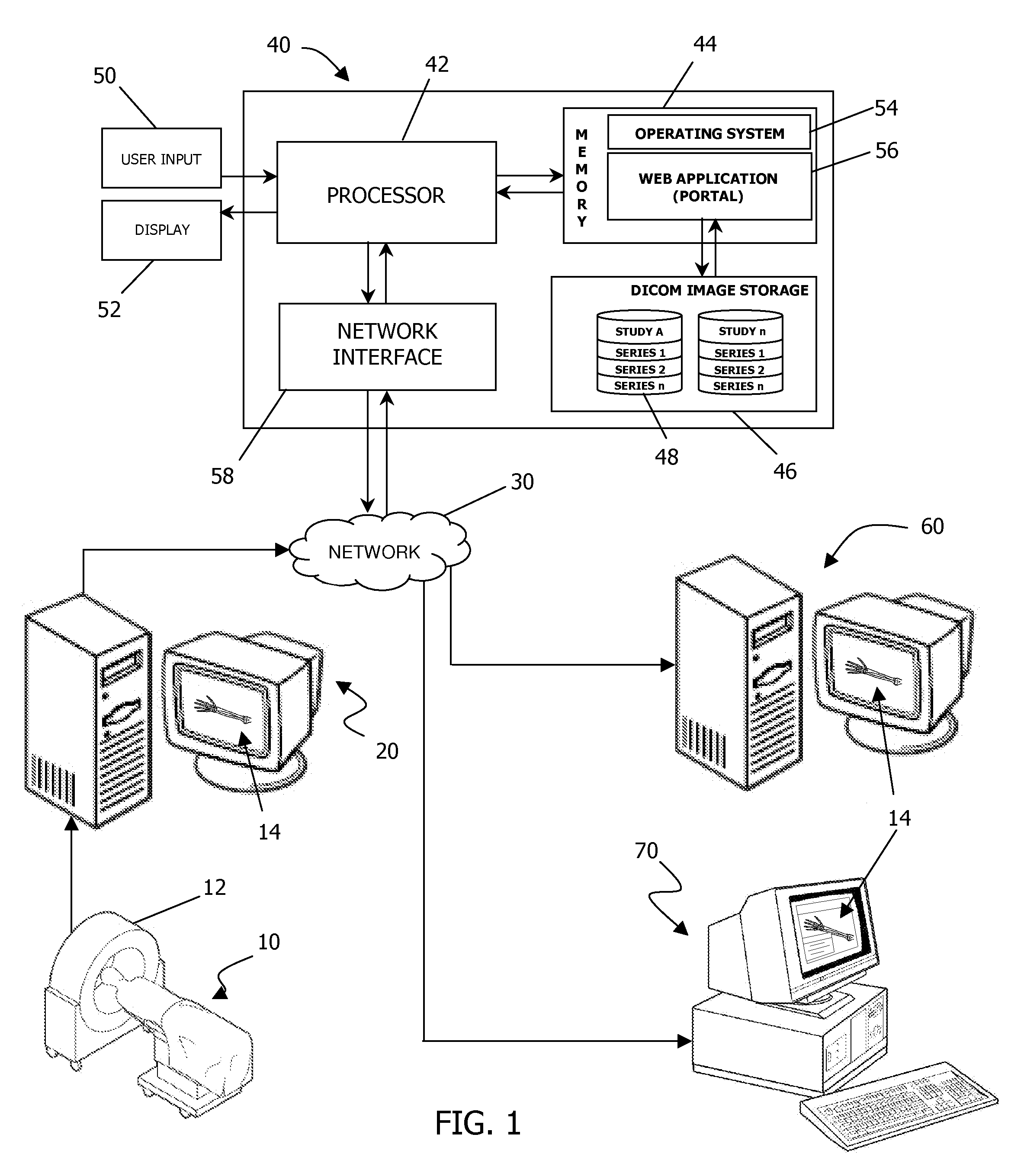 Delivering and receiving medical images