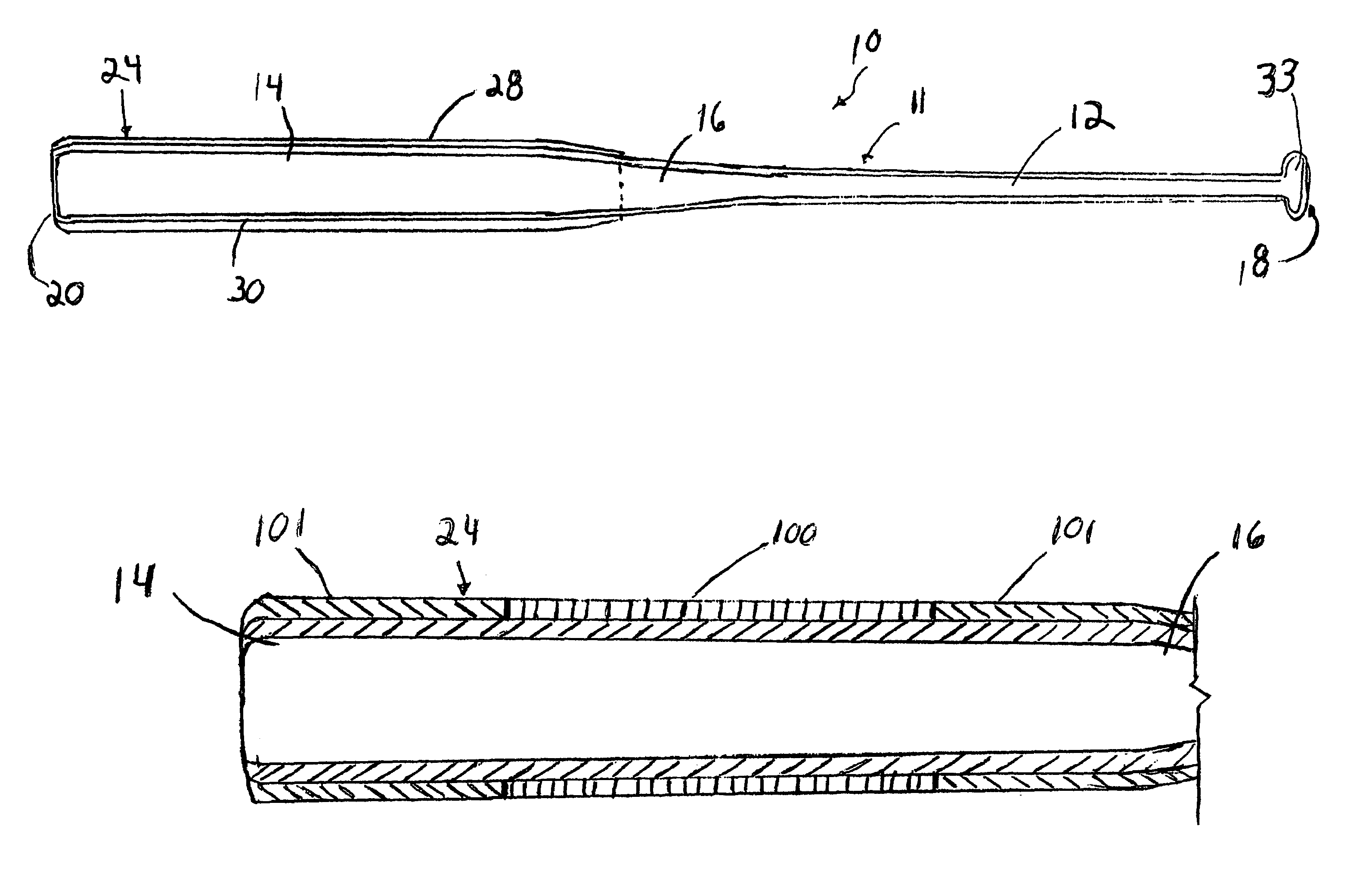 Polymer shell bat