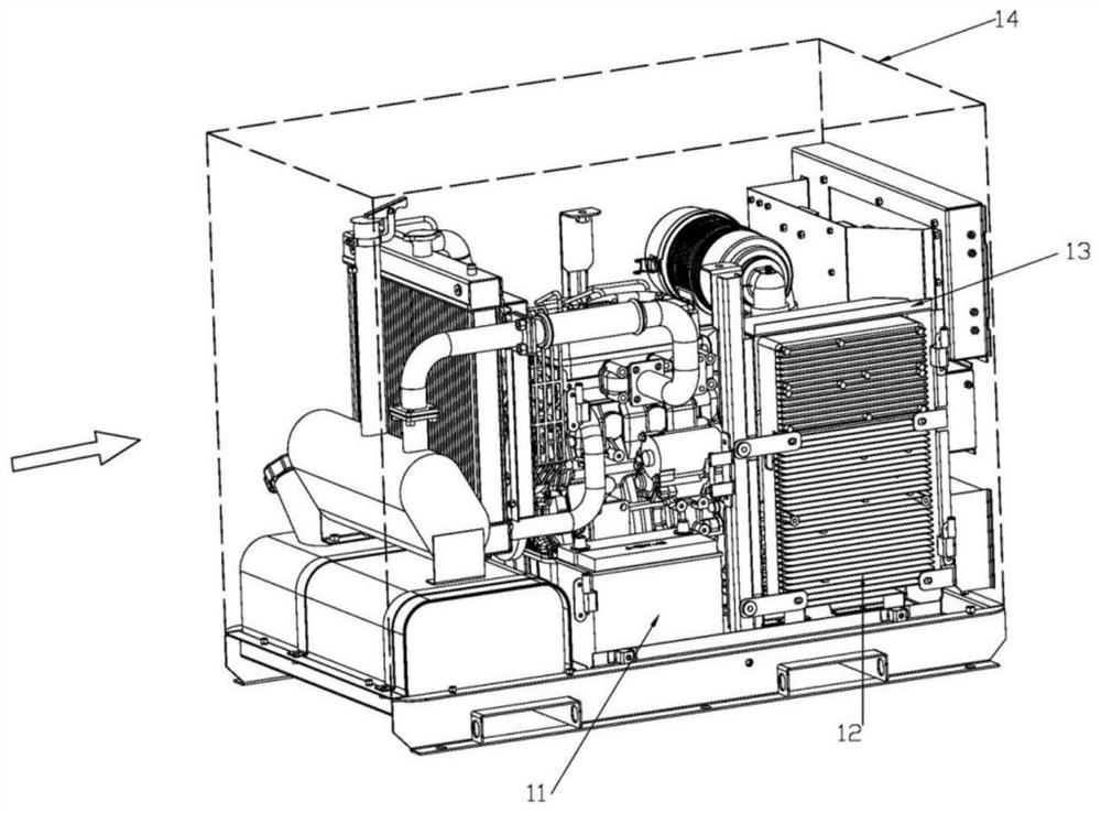 Compact diesel digital generator easy to maintain and optimized in structure