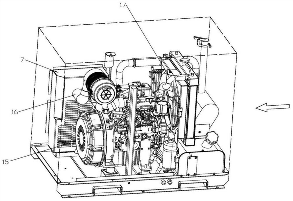 Compact diesel digital generator easy to maintain and optimized in structure