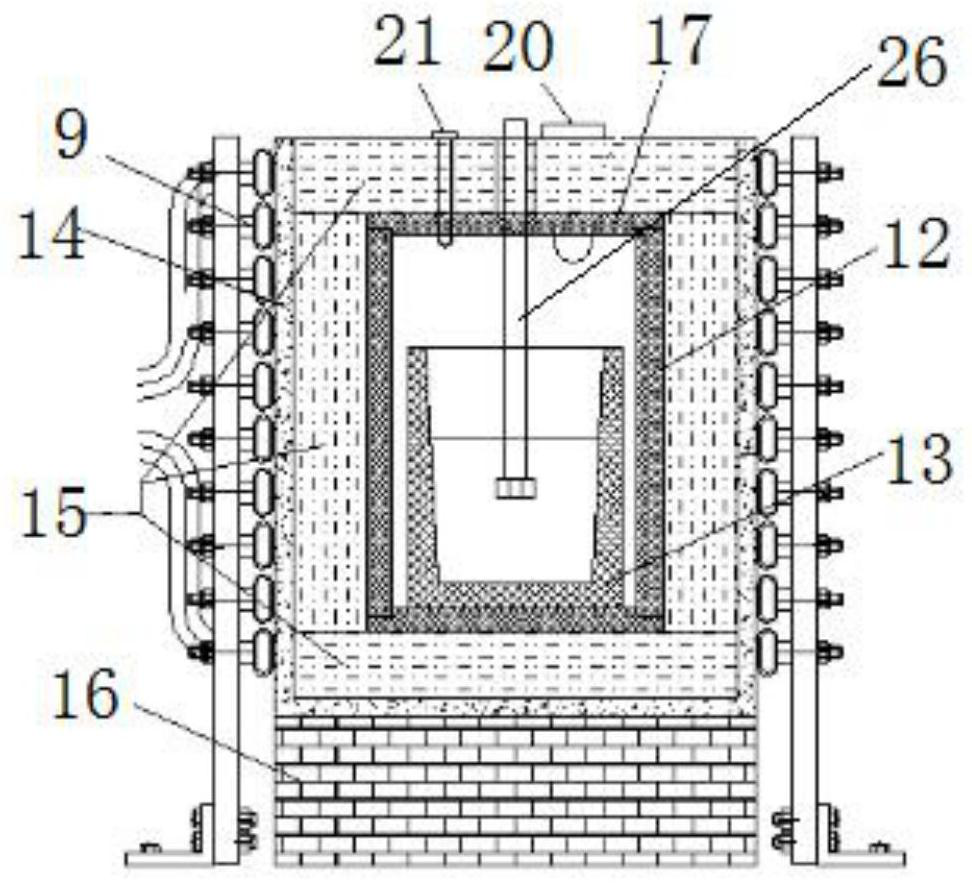 Ultrahigh-temperature vacuum induction melting furnace