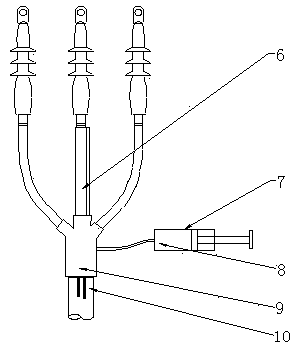 Cable accessory branching fingerstall restoration method