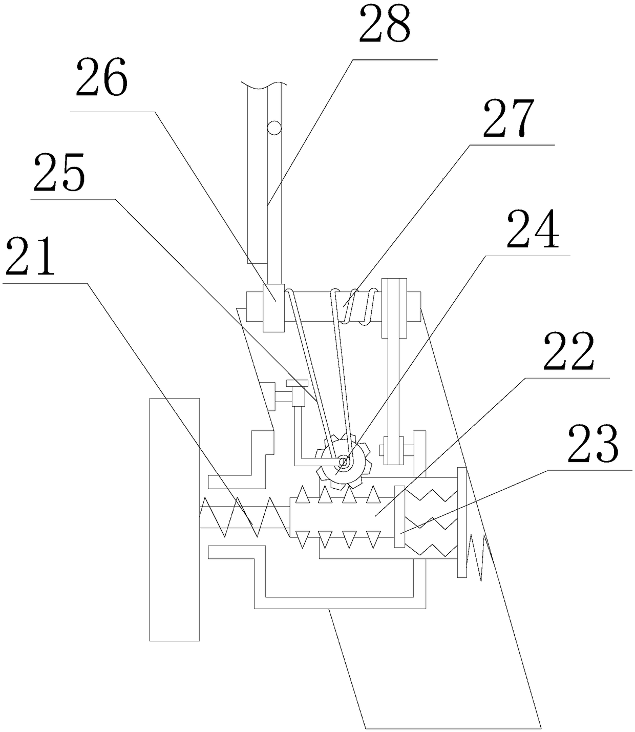 Intelligent wearable equipment scratch-proof device using elastic tension to pull film on dial plate