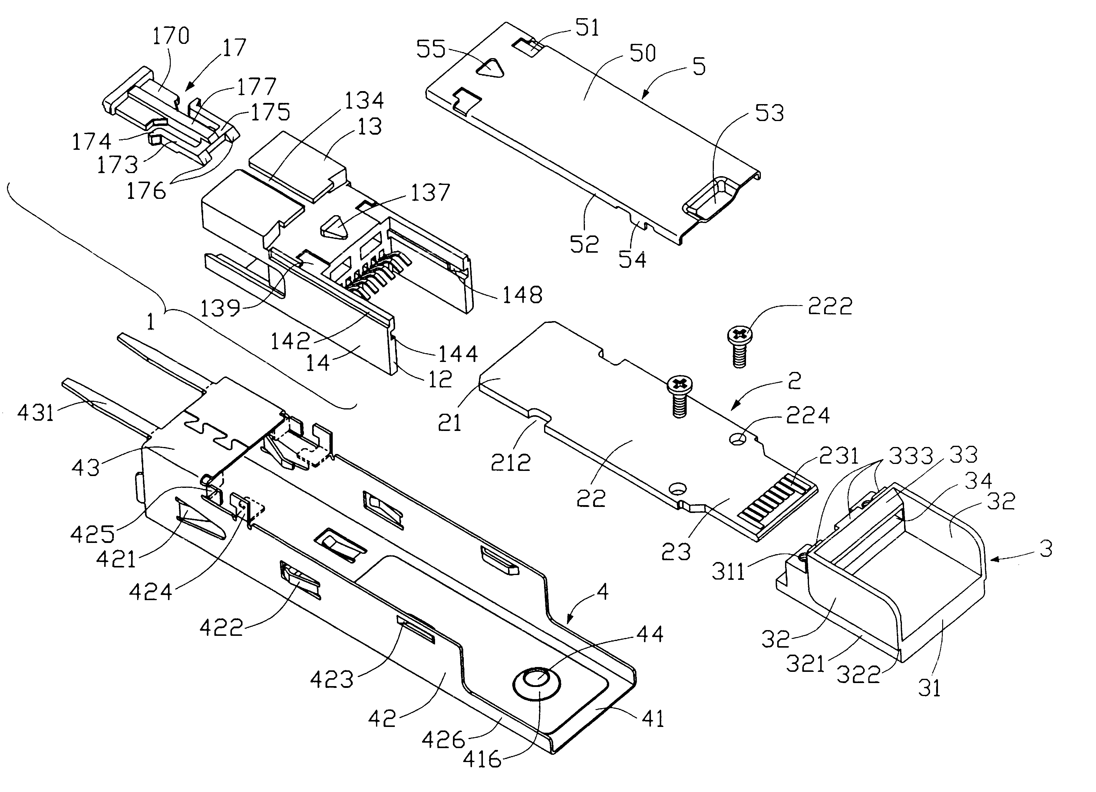 Packing means for small form-factor module