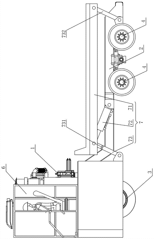 Molten aluminum ladle transport cart