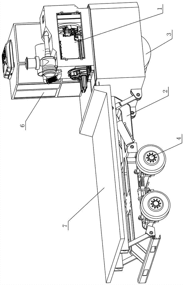 Molten aluminum ladle transport cart