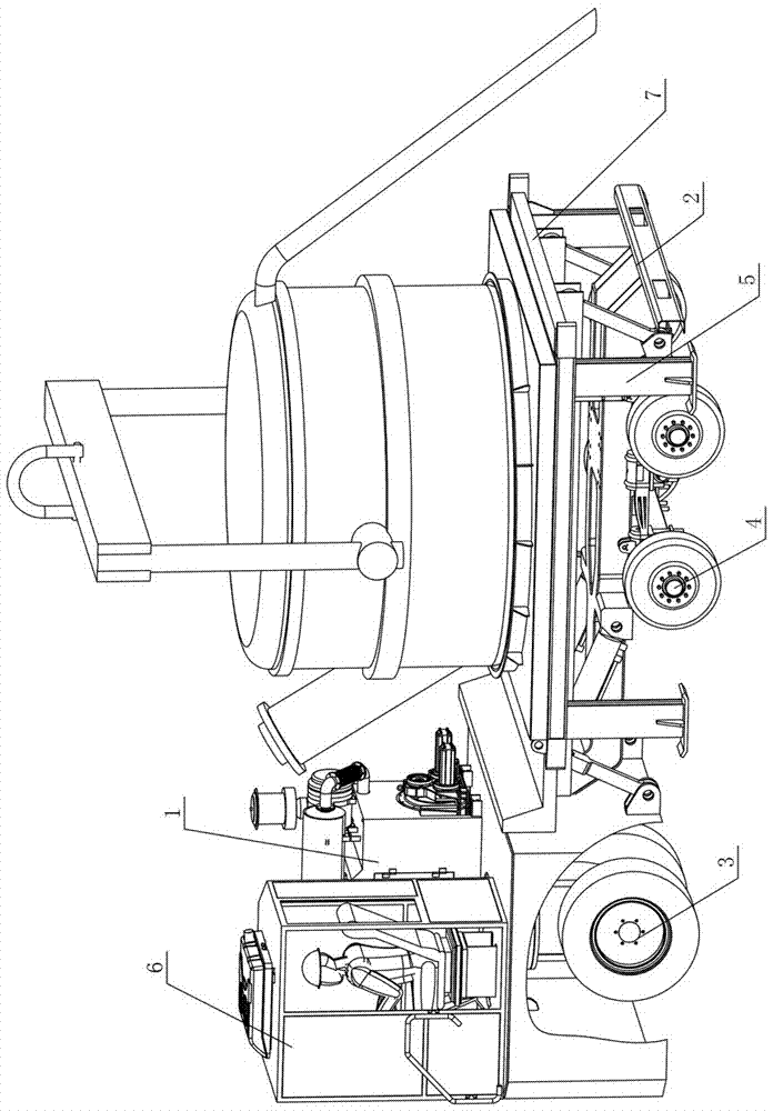 Molten aluminum ladle transport cart