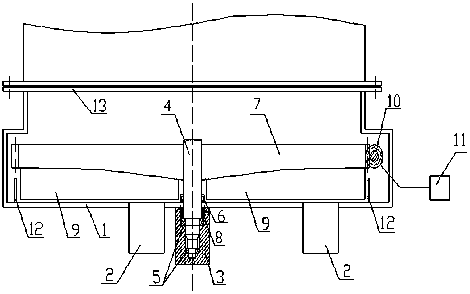 Sealed continuous slag discharging device for boiling chlorination production of titanium tetrachloride gravity dust collector