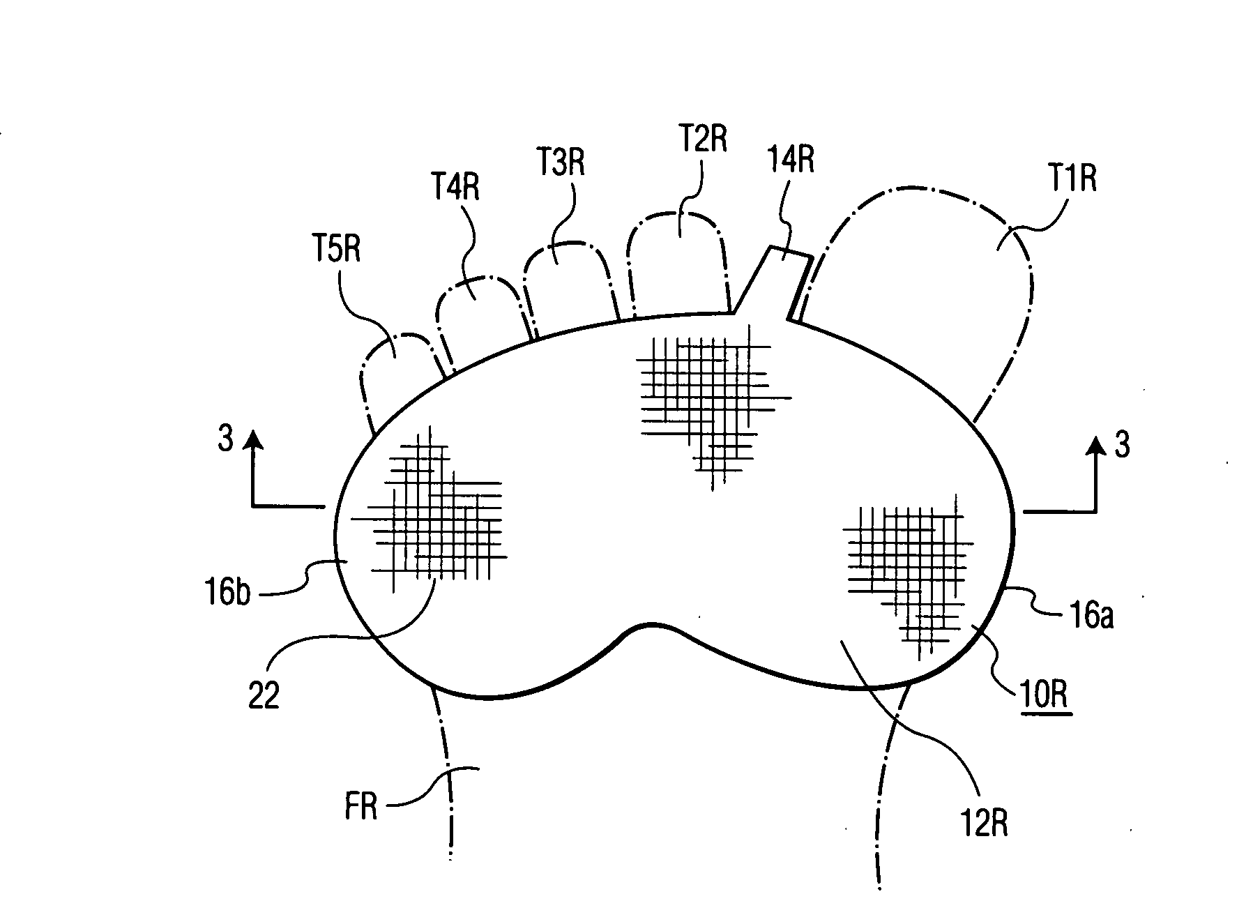 Dancer's foot pad