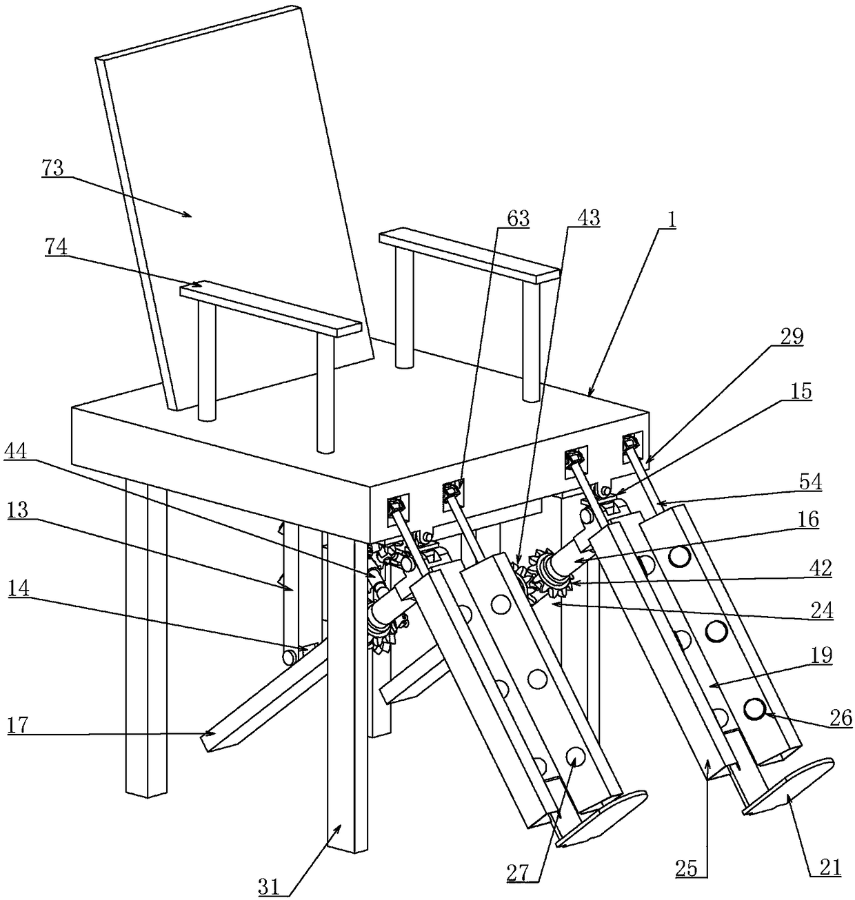 Novel nursing rack for orthopedic surgery department