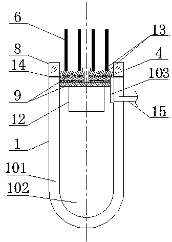 Double-vacuum inner condensing type power generation and heating solar heat collecting tube