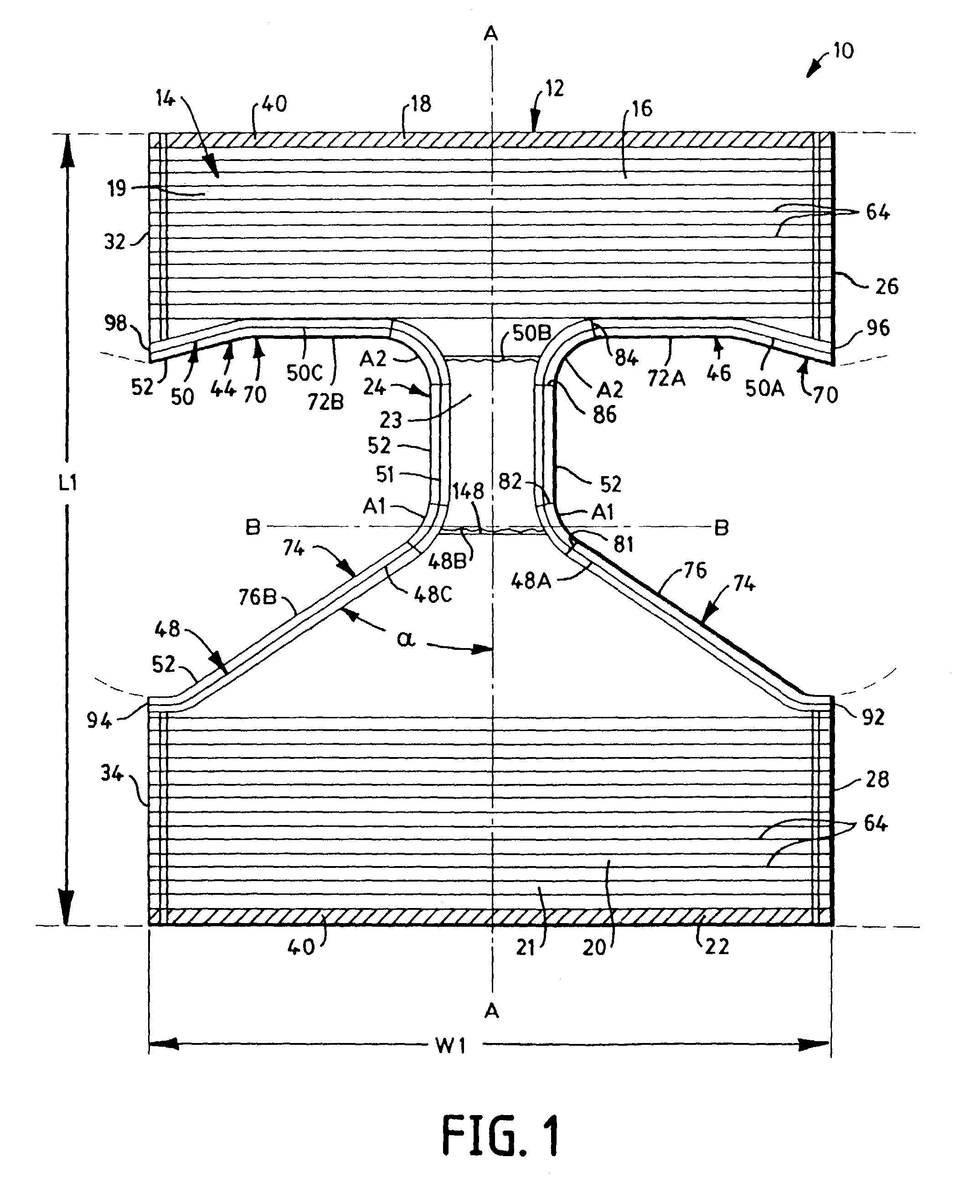 Disposable garment and related manufacturing equipment and methods