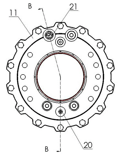 Multi-functional wet axle of 5-10 T fork-lift truck