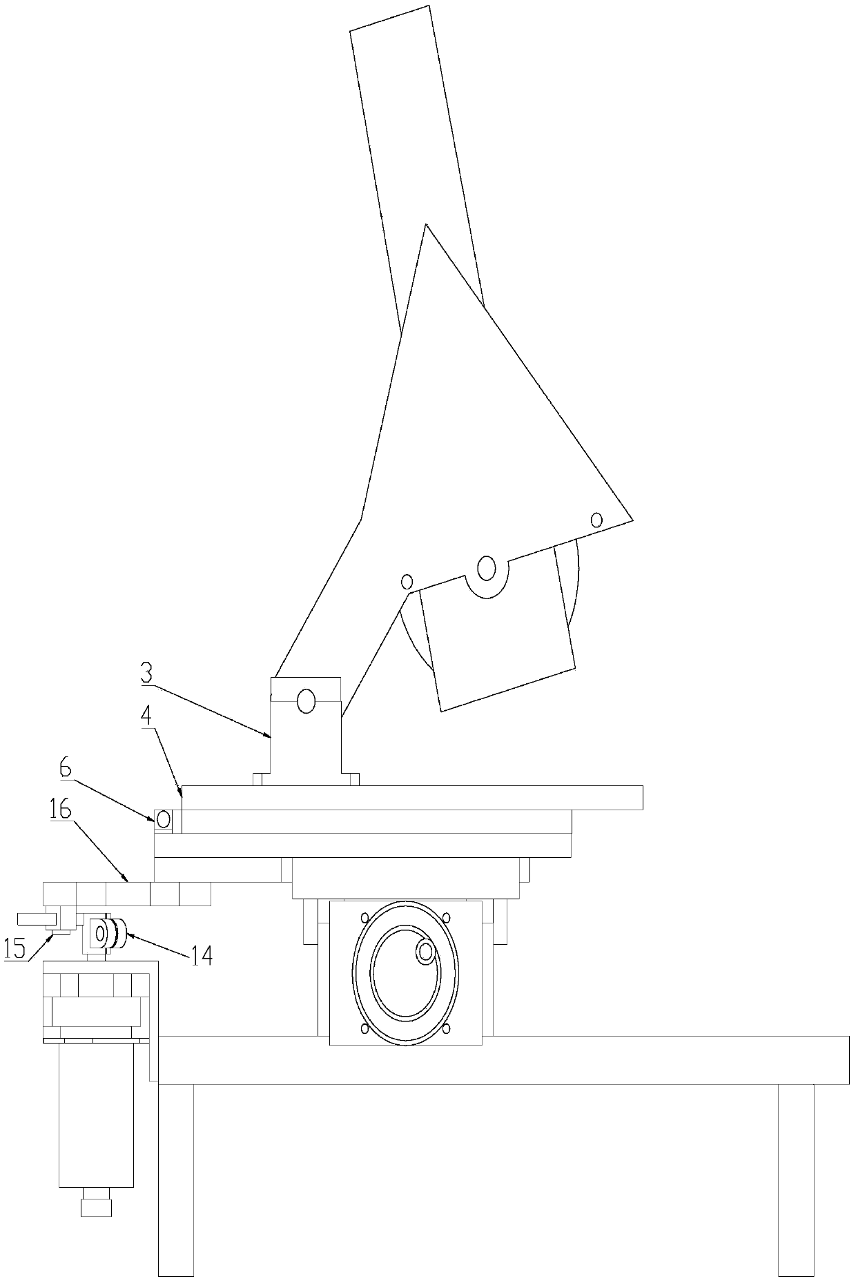 Angle grinder adjusting rack capable of being installed on machine tool