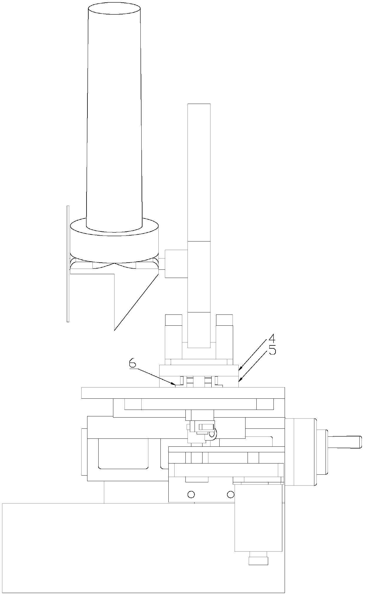 Angle grinder adjusting rack capable of being installed on machine tool