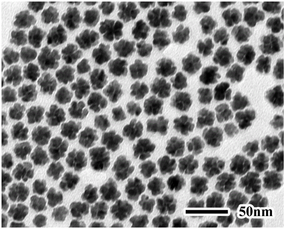 Preparation method for dendritic copper-palladium nanocrystalline alloy and product of preparation method