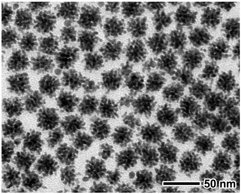 Preparation method for dendritic copper-palladium nanocrystalline alloy and product of preparation method