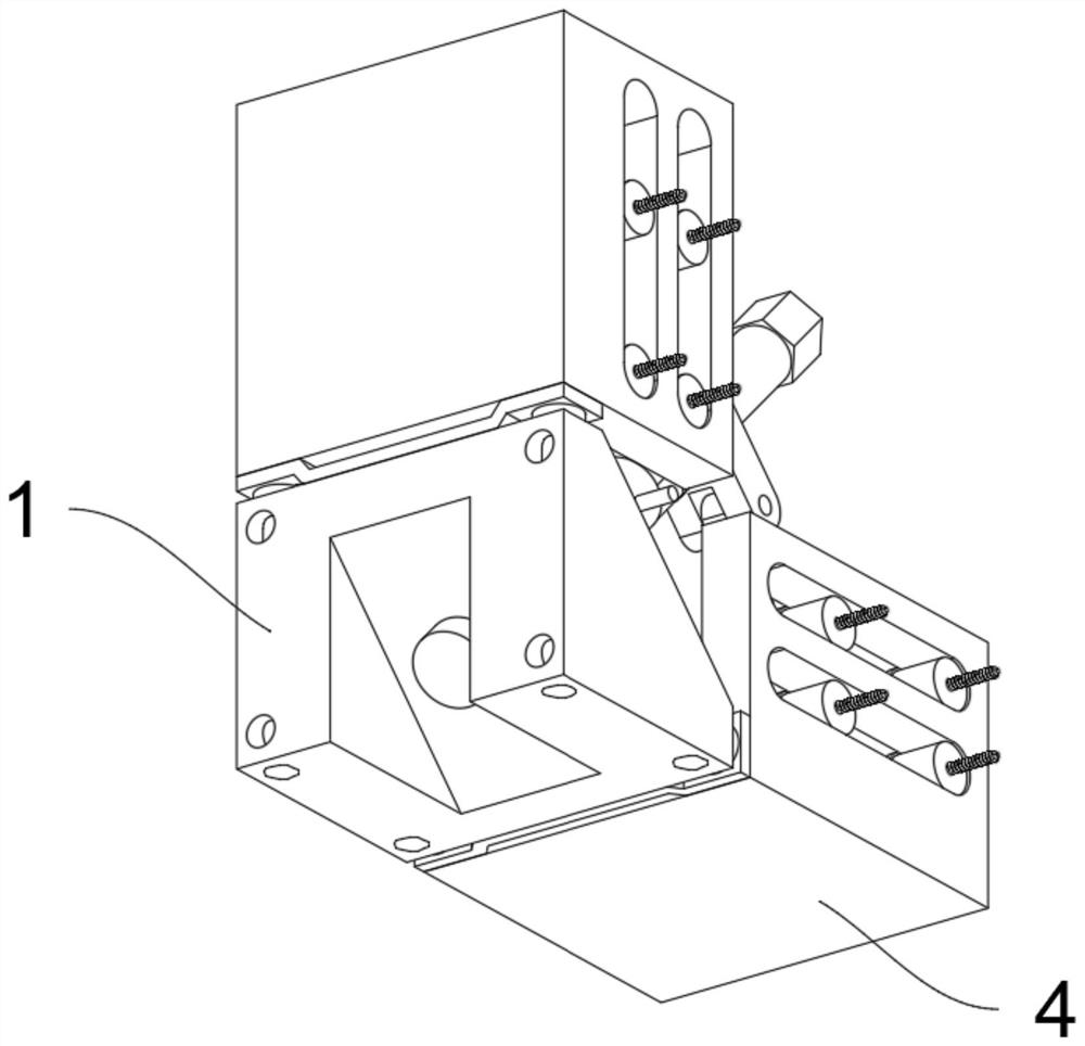 External connecting piece suitable for aluminum alloy door and window mullion connection