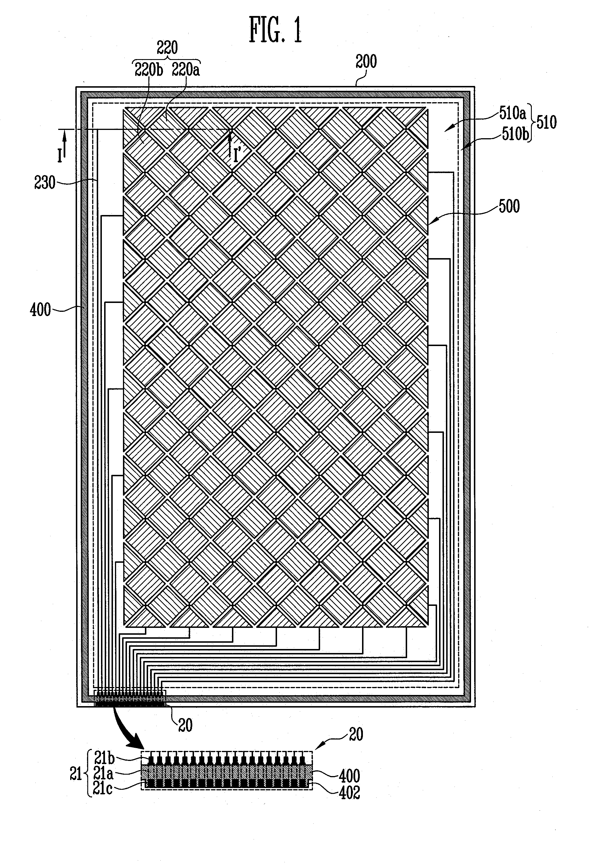 Flat panel display with an integrated touch screen panel