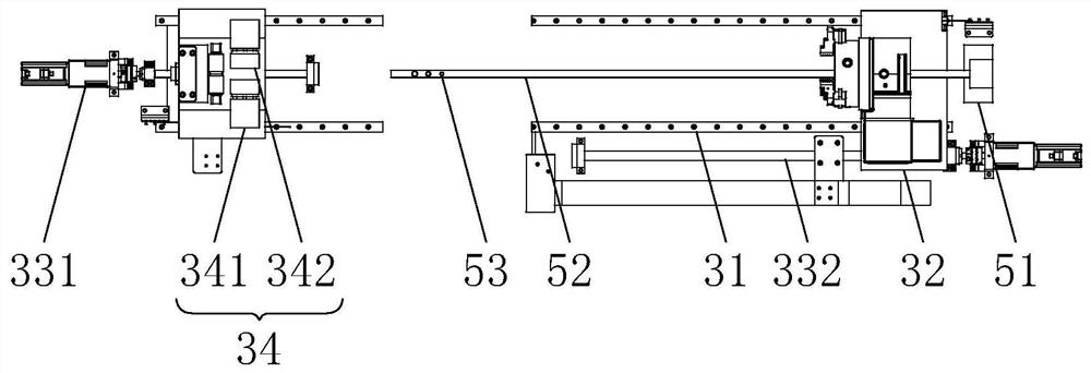 Multi-angle punching device for round holes of collecting pipe