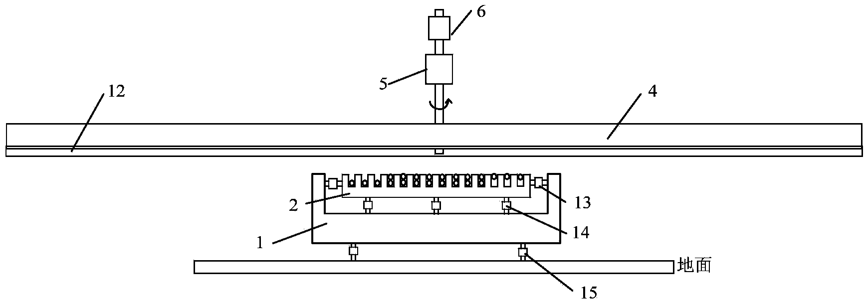 Variable air gap disc-shaped linear induction traction motor high-speed mutual feedback table for track traffic