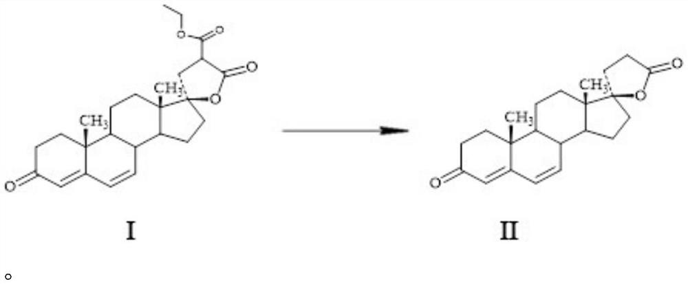 Method for preparing spirolactone intermediate canrenone