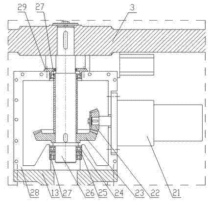 A rotary four-station clean grouting machine