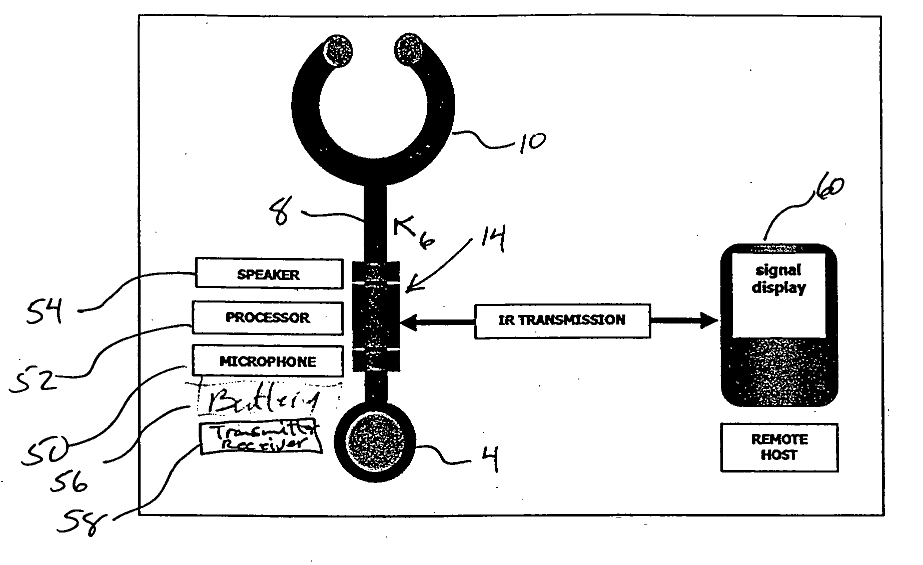 Electronic adaption of acoustical stethoscope