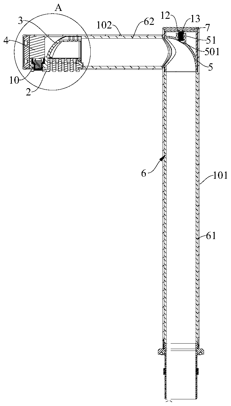 Faucet type drying device