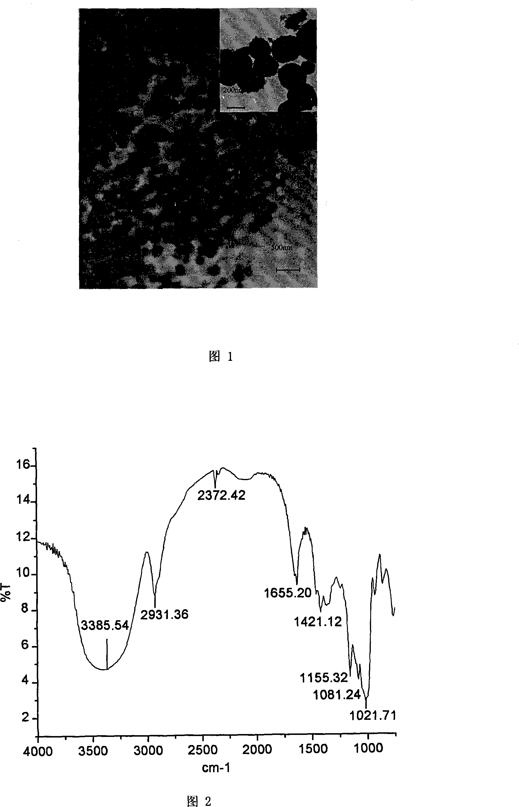 Process for preparing nano-starch powder