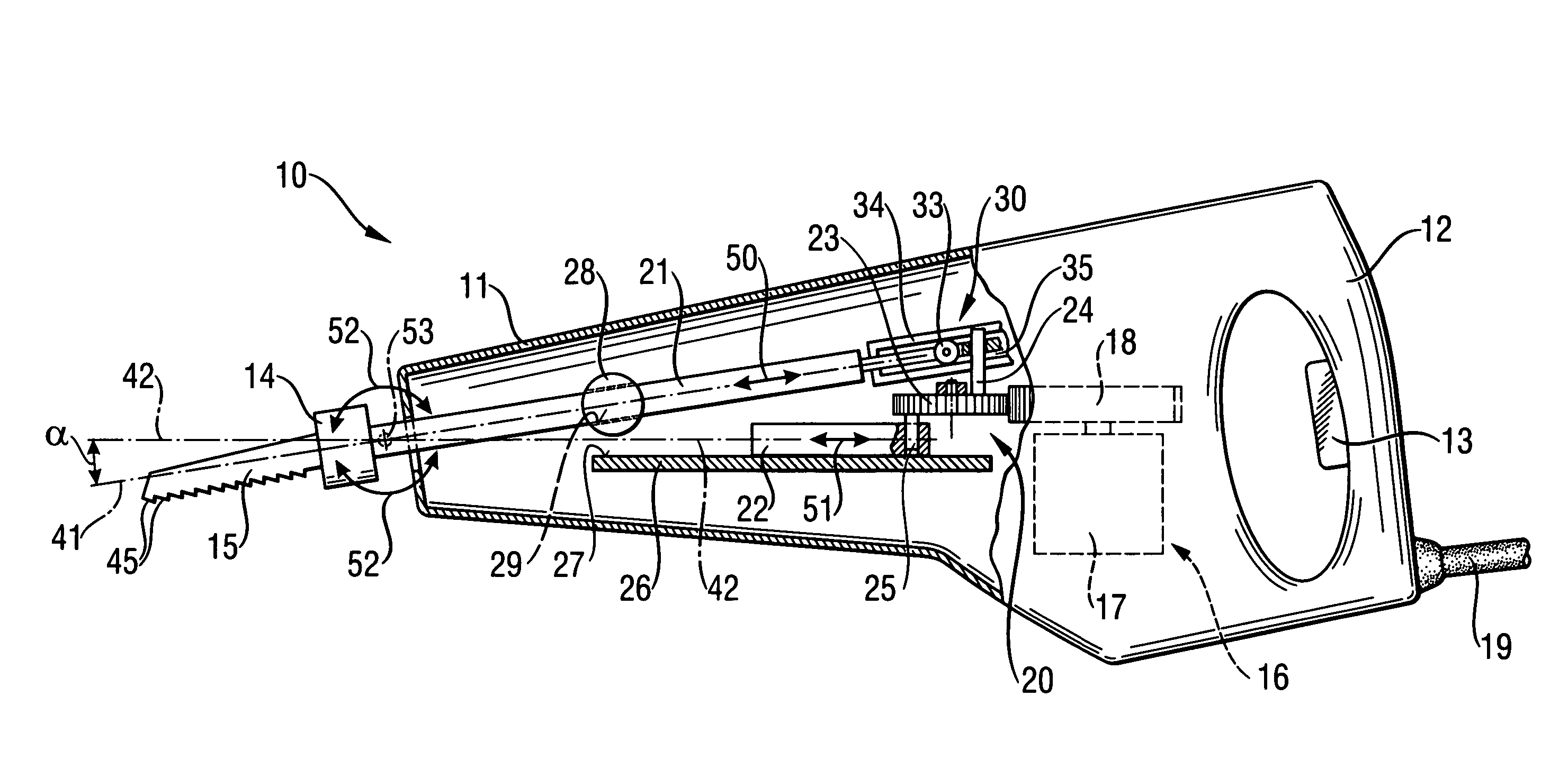 Saber saw tool