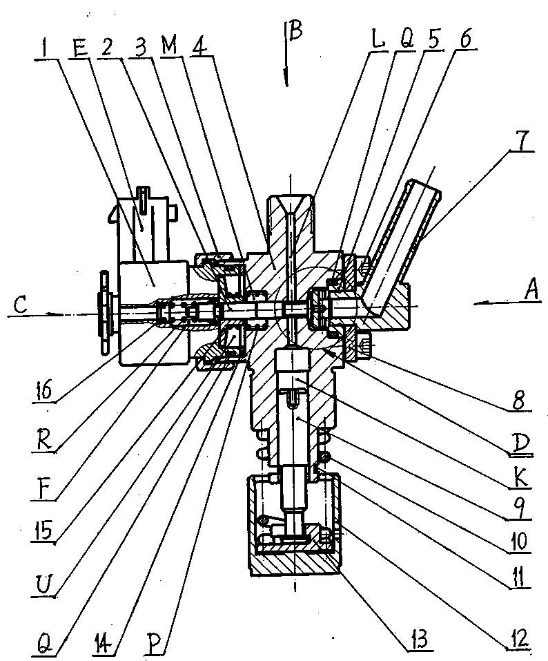 Electric control uniset fuel injection pump for diesel engine