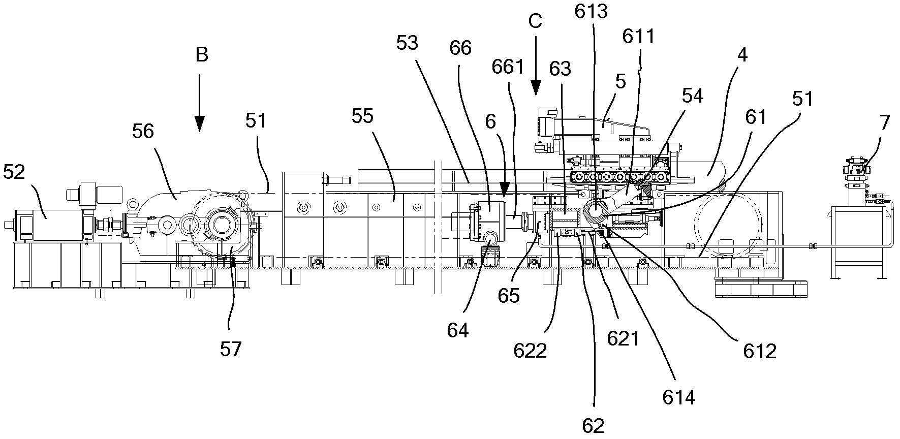 Seamless steel tube perforator piercing point on-line regulating device