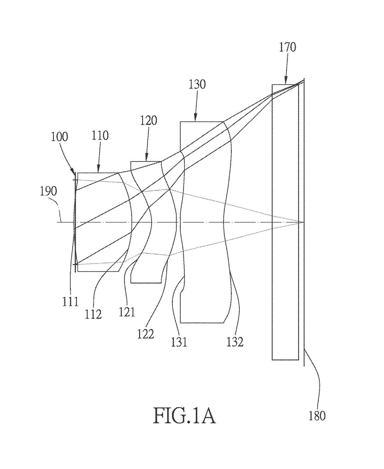 Optical lens system with a wide field of view