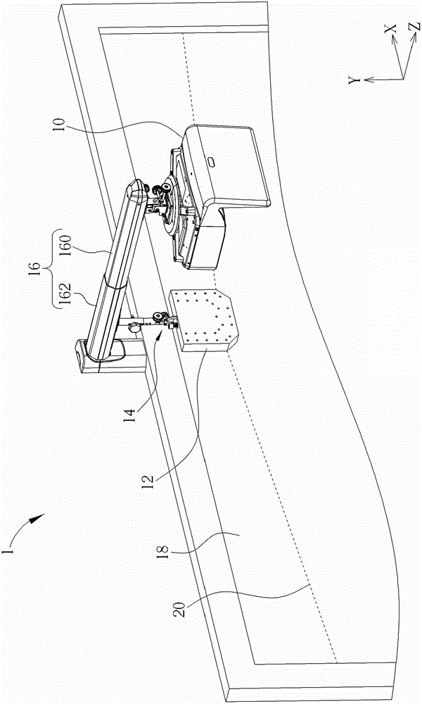 Projection system with touch control function