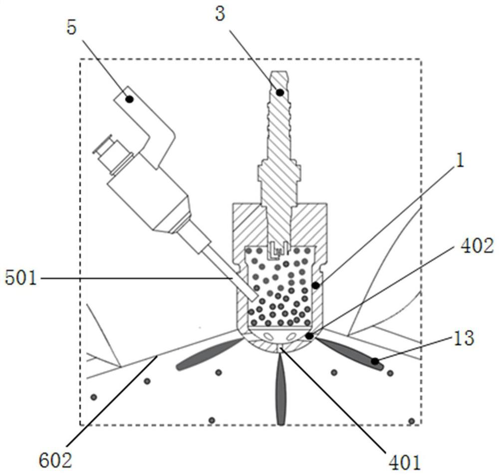 Hydrogen internal combustion engine combustion system and combustion control method