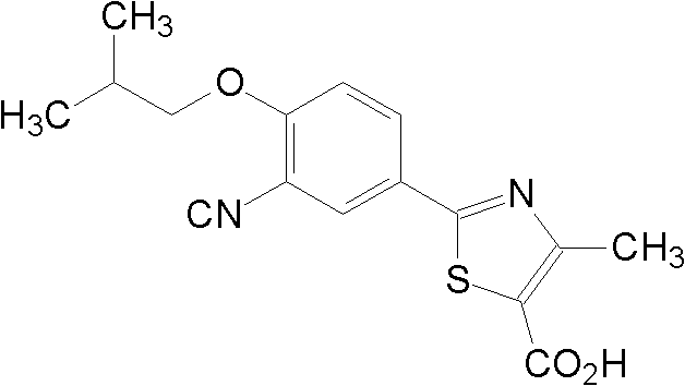 Medicinal composition containing febuxostat crystal and preparation method thereof