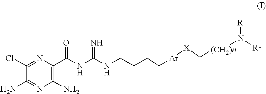 Arylalkyl- and aryloxyalkyl-substituted epthelial sodium channel blocking compounds