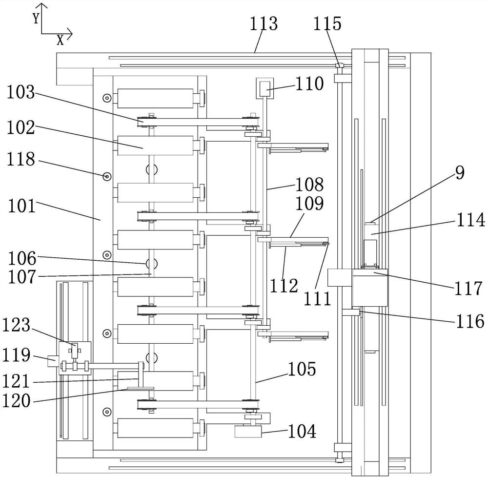 Automatic sawing, punching and milling machining equipment for aluminum templates