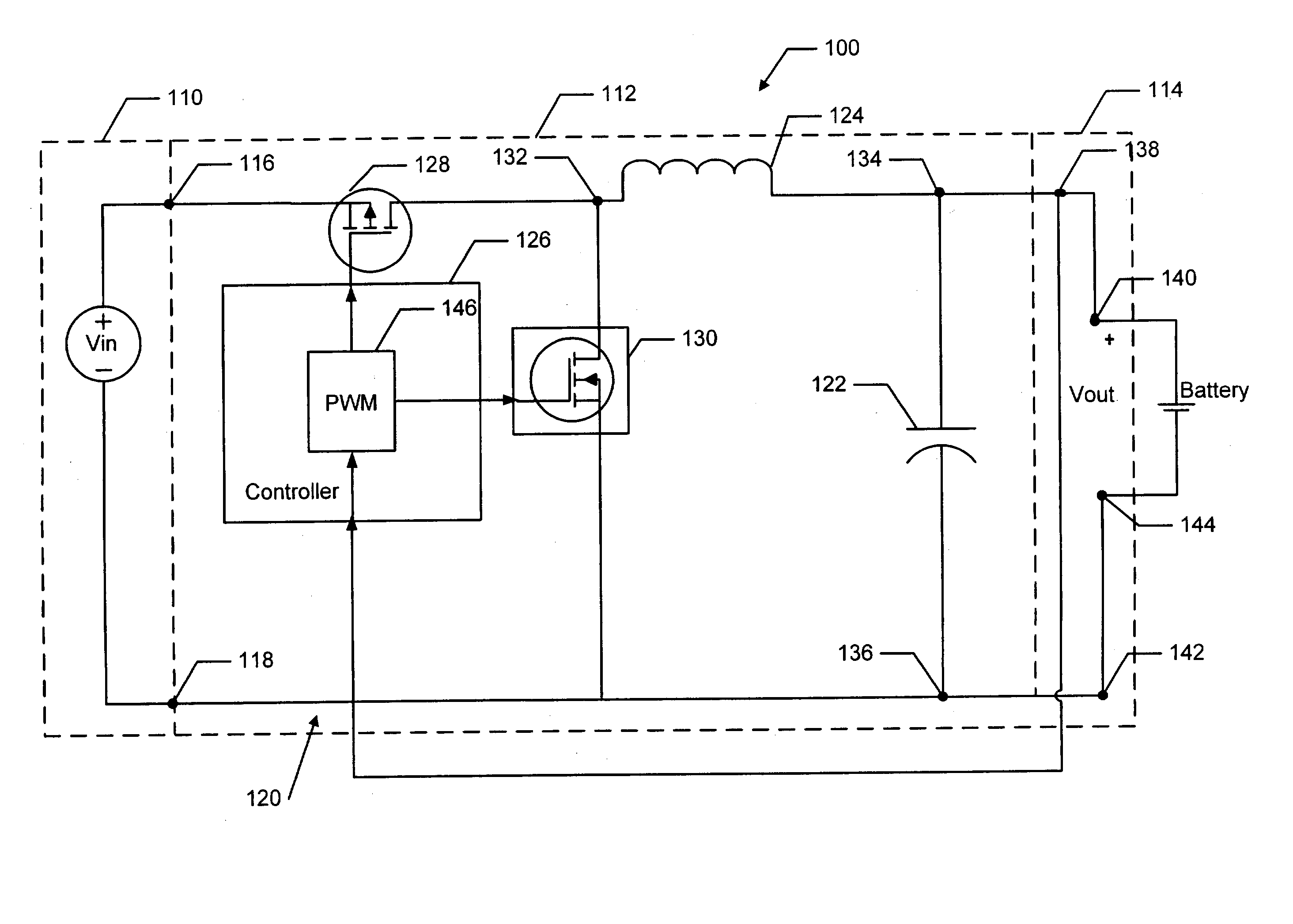 Monolithic battery charging device