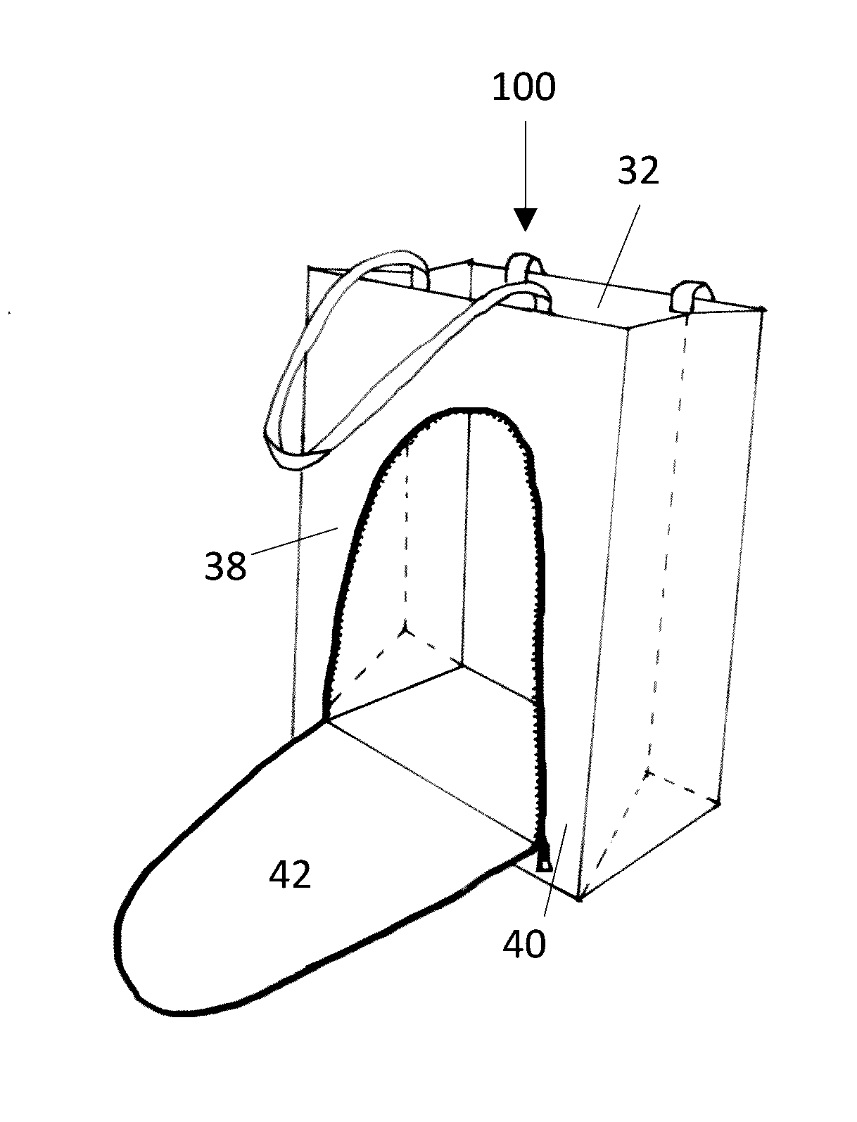 Reusable multi-access shopping bag apparatus