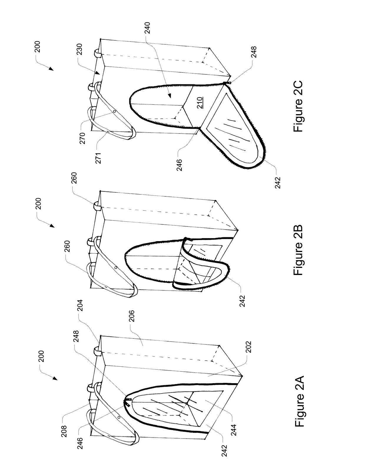 Reusable multi-access shopping bag apparatus