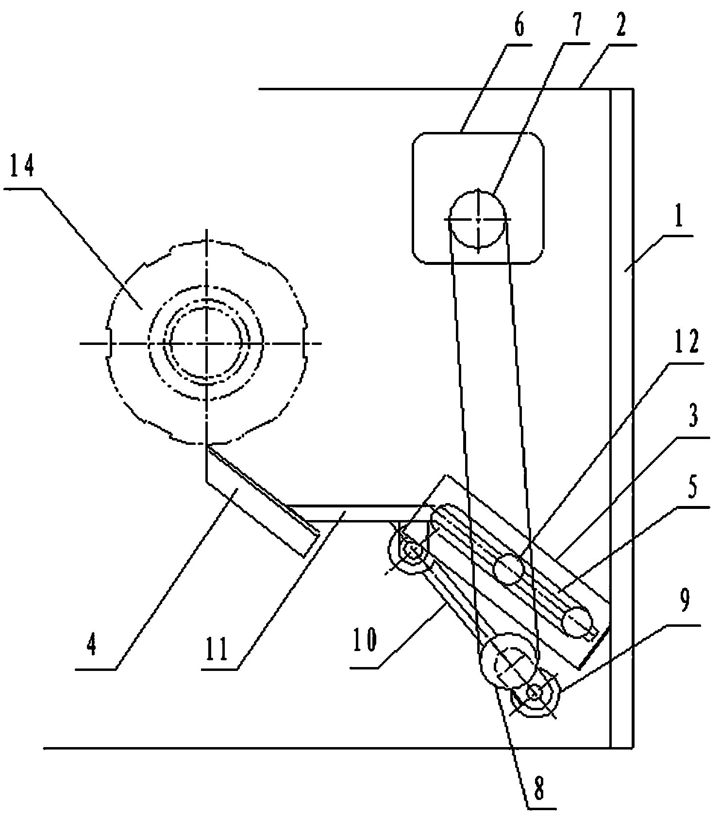 Plastic lifting handle conveying device of full-automatic carton lifting handle eyeleting machine