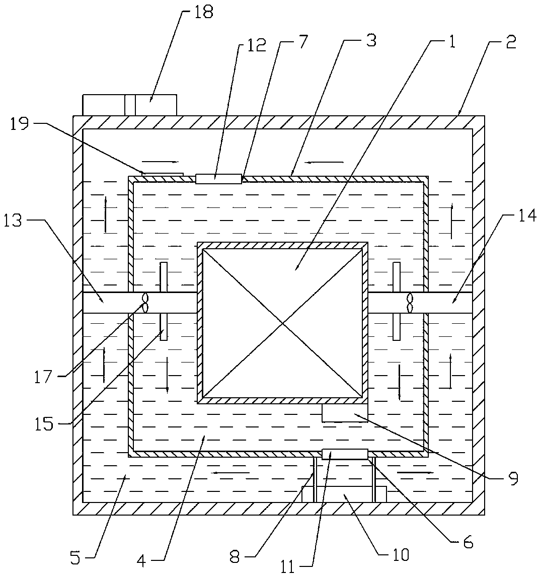 High frequency transformer with cooling function