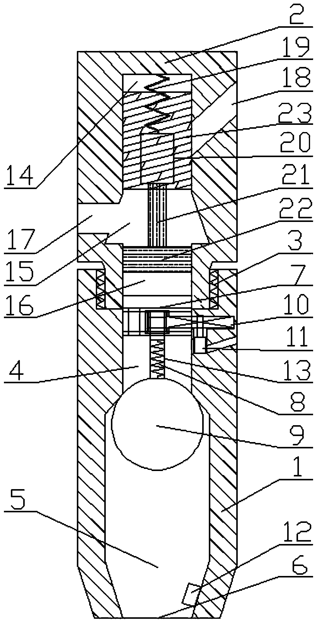 An oil nozzle that can automatically control pressure